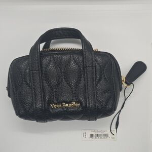 Vera Bradley Black Quilted Mini Bag